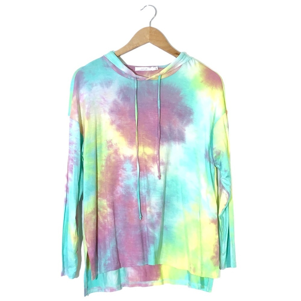 Lush Rainbow Tie Dye Hoodie Jacket S
